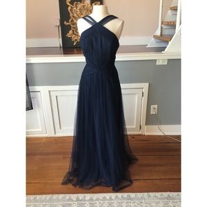 Hayley Paige Occasions 5765 size 12 color indigo.